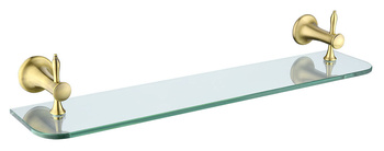 ANTICA półka szklana, stary brąz