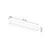 Plafon PINNE 67 czarny 4000K