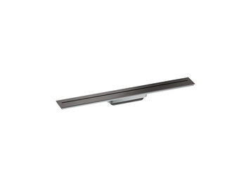 AX Drain Element zewnętrzny odpływu liniowego 700, montaż przyścienny, Czarny Chrom Szczotkowany