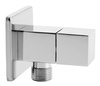 QUADRO zawór kątowy podłączeniowy G1-2 x 3-8, chromowany