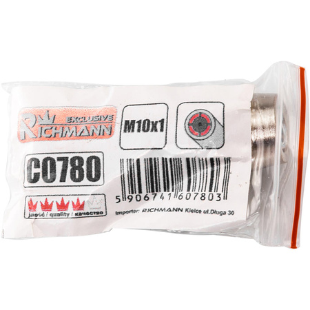 KOŃCÓWKA 4-SZCZĘKOWA DO SMAR. GWINT M10x1