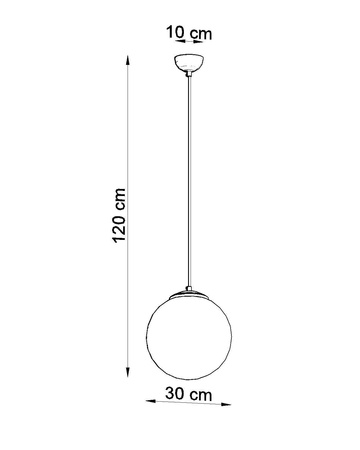 Lampa wisząca UGO 30 złota