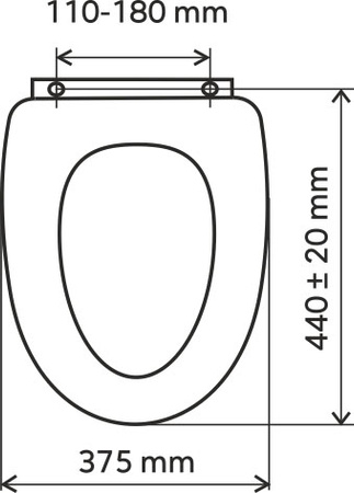 Deska sedesowa MDF, orzech