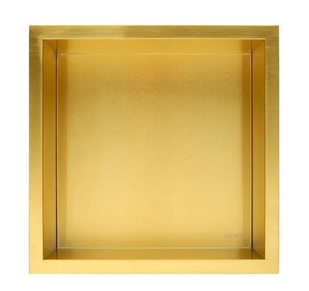 WALL-BOX ONE Gold / Brass - Półka pojedyncza złota 30x30x7 cm