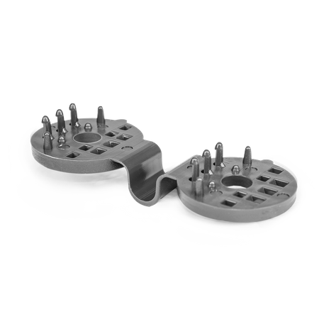 BUNGEE CORD CLIPS klips zaciskowy - luz (50szt.) grey