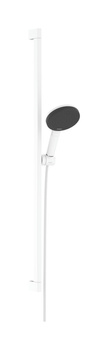 HG Raindance Alive Select S Zestaw prysznicowy 125 3jet EcoSmart z drążkiem Unica E Puro 90 cm EasySlide, Biały Matowy