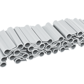 Klipsy do taśm ogrodzeniowych SOLID-  jasnoszare