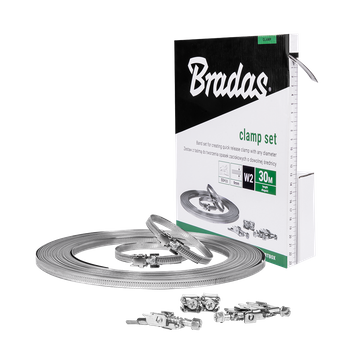 Opaska ślimakowa na rolce W2, rozpinana 30m, KARTON box+ 50 zamków