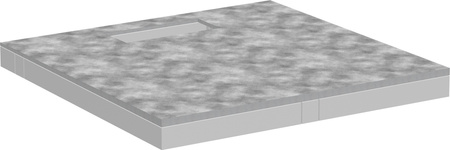 HG RainDrain Board Brodzik podpłytkowy 1000/1000 z zestawem instalacyjnym