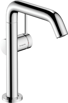 HG Tecturis S Jednouchwytowa bateria umywalkowa 210 Fine CoolStart Ecosmart+ z obrotową wylewką i kompletem odpływowym Push-Open, Chrom