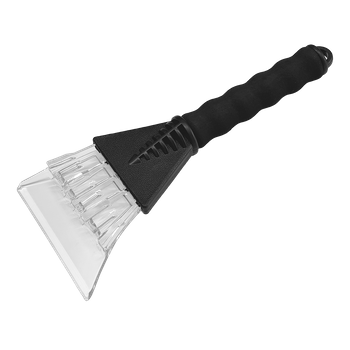 Skrobak do szyb SOFT z ciepła rękojeścią - szary