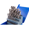 WIERTŁA DO METALU 1-13 MM 25 ELEM. METALOWE PUDEŁKO