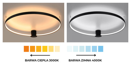 Plafon RIO 78 biały LED 3000K