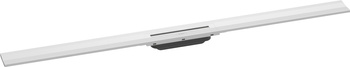 HG RainDrain Flex Element zewnętrzny odpływu liniowego 1200 z możliwością przycięcia, montaż przyścienny, Biały Matowy