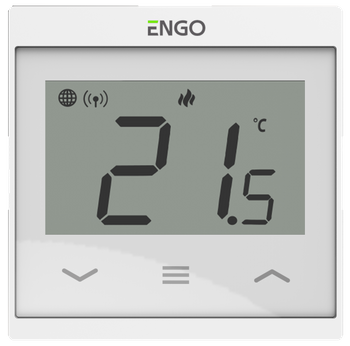 Regulator temperatury, do ramki 55x55 biały, Internetowy, Wi-Fi, 230V