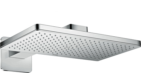 AX ShowerSolutions Głowica prysznicowa 460/300 1jet z ramieniem prysznicowym, rozeta softsquare, Chrom