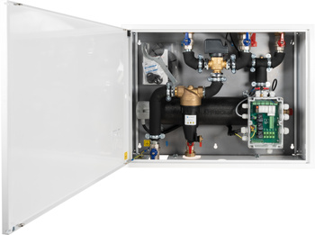 Moduł hydrauliczny do pomp ciepła AMB 900, z grzałką zanurzeniową 9 kW, zaworem przełączającym AZV, separatorem zanieczyszczeń ADS 181, przyłącza G1¼"
