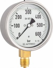 Manometr glicerynowy RF 80 Gly, D701, fi80 mm,-1÷3 bar, G1/2", rad, kl. 1,6