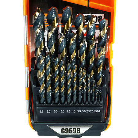 WIERTŁA DO METALU 1-13 MM 25 ELEM. PROFI