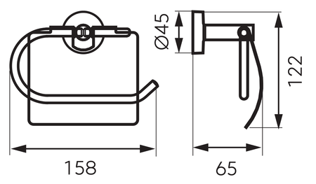 EMOTION półka narożna na kosmetyki, biały