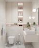 Zestaw WC podtynkowy 6 w 1 biały bianco CDYA6ZPW