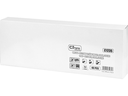WKŁAD - ZESTAW BITÓW IMBUS,TORX I SPLINE 40 ELEM. + TACKA C1101