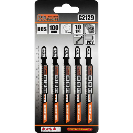 BRZESZCZOT DO WYRZ. DREWNO "T" HCS 100MM,10 TPI,CZYSTE CIĘCIE (T101B) 5 SZT/OPAK.