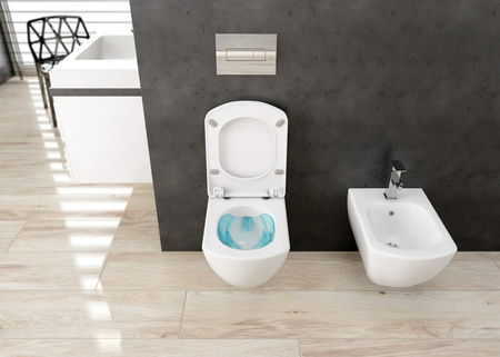 Zestaw WC podtynkowy 6 w 1 biały chrom CDZS6ZPW