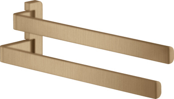 AX Universal Softsquare Wieszak na ręczniki, 2-ramienny, Brąz Szczotkowany