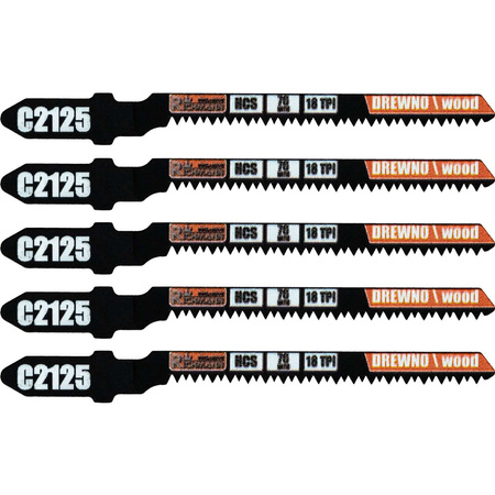 BRZESZCZOT DO WYRZ. DREWNO "T" HCS  76MM,18 TPI,KRZYWE,CZYSTE CIĘCIE (T101AO) 5 SZT/OPAK.