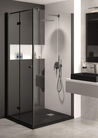Ścianka prysznicowa / walk-in systemu Kerria Plus 90 cm nero KTS N39P