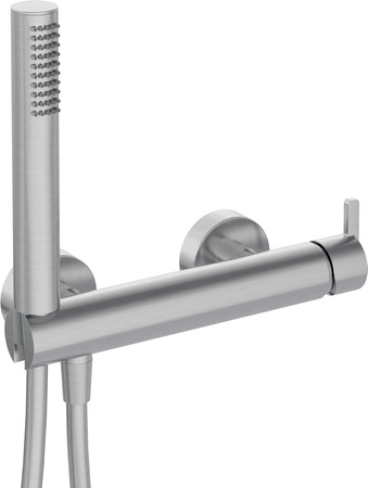 Bateria prysznicowa z zestawem prysznicowym stal BQS F41M