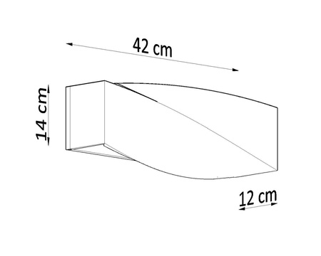 Kinkiet SIGMA szary