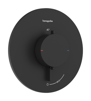 HG Ecostat Comfort S Bateria termostatyczna do 1 odbiornika, podtynkowa, Czarny Matowy