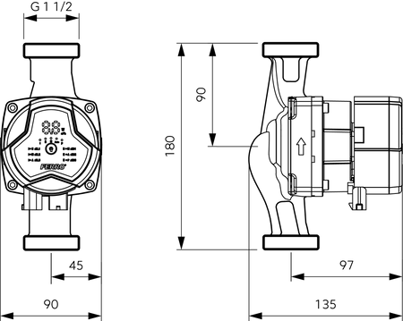 Pompa obiegowa elektroniczna GPA III 25-7.5-180