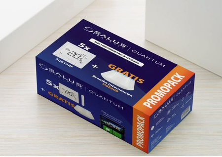 Salus pakiet 5 regulatorów SQ610RF + bramka internetowa UGE600