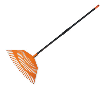 Grabie wachlarzowe, 23 zęby, trzonek metalowy