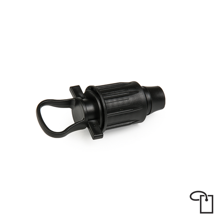 QJ Zaślepka do rur PE 16mm - metka