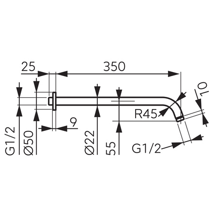 MEPHISTO szczotka do WC, chrom