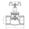 Głowica zaworu żeliwnego grzybkowego 1/2" DN15