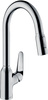 HG Focus M42 Jednouchwytowa bateria kuchenna 220, wyciągana wylewka, 2jet, Chrom