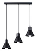 Lampa wisząca TALEJA 3 czarna [E27]