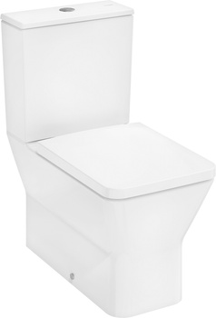 HG EluPura Original Q Kompakt WC 640, przyścienny, odpływ poziomy/pionowy, AquaChannel Flush, z deską, Biały