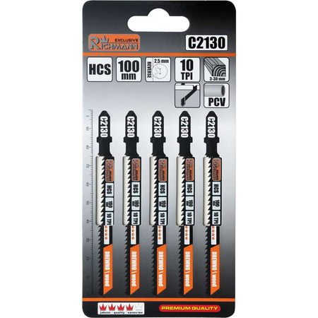 BRZESZCZOT DO WYRZ. DREWNO "T" HCS 100MM,10 TPI,CZYSTE CIĘCIE,ODWR. ZĄB (T101BR) 5 SZT/OPAK.