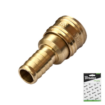 Szybkozłącze na wąż 12,5mm MOSIĄDZ