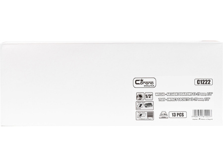 WKŁAD -  NASADKI UDAROWE 1/2' 13-27 MM 13 ELEM. (TACKA C1101 W ZESTAWIE)