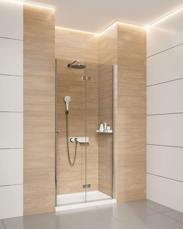 Drzwi prysznicowe systemu Kerria Plus 100 cm - składane chrom KTSX043P