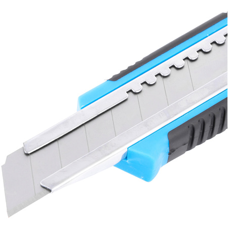 NOŻYK DO TAPET 18MM GUMOWANY Z POKRĘTŁEM