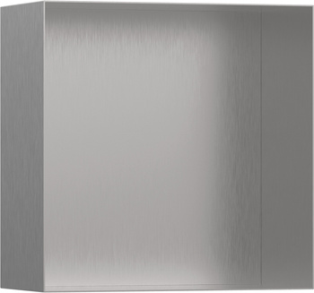 HG XtraStoris Minimalistic Wnęka ścienna bez ozdobnej ramki 300/300/140, Stal Szlachetna Szczotkowana