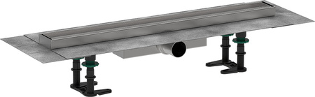 HG RainDrain Compact Kompletny odpływ liniowy 600, ruszt do wyłożenia płytkami, niski